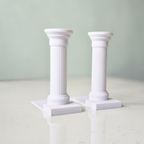 Bazinco Roman Column Bookend Set – Decorative Book Holder for Home & Office Décor
