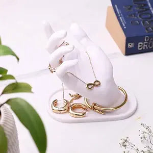 Bazinco Hand Shape Jewelry Organizer Stand – Luxury Ring Holder & Bracelet Display