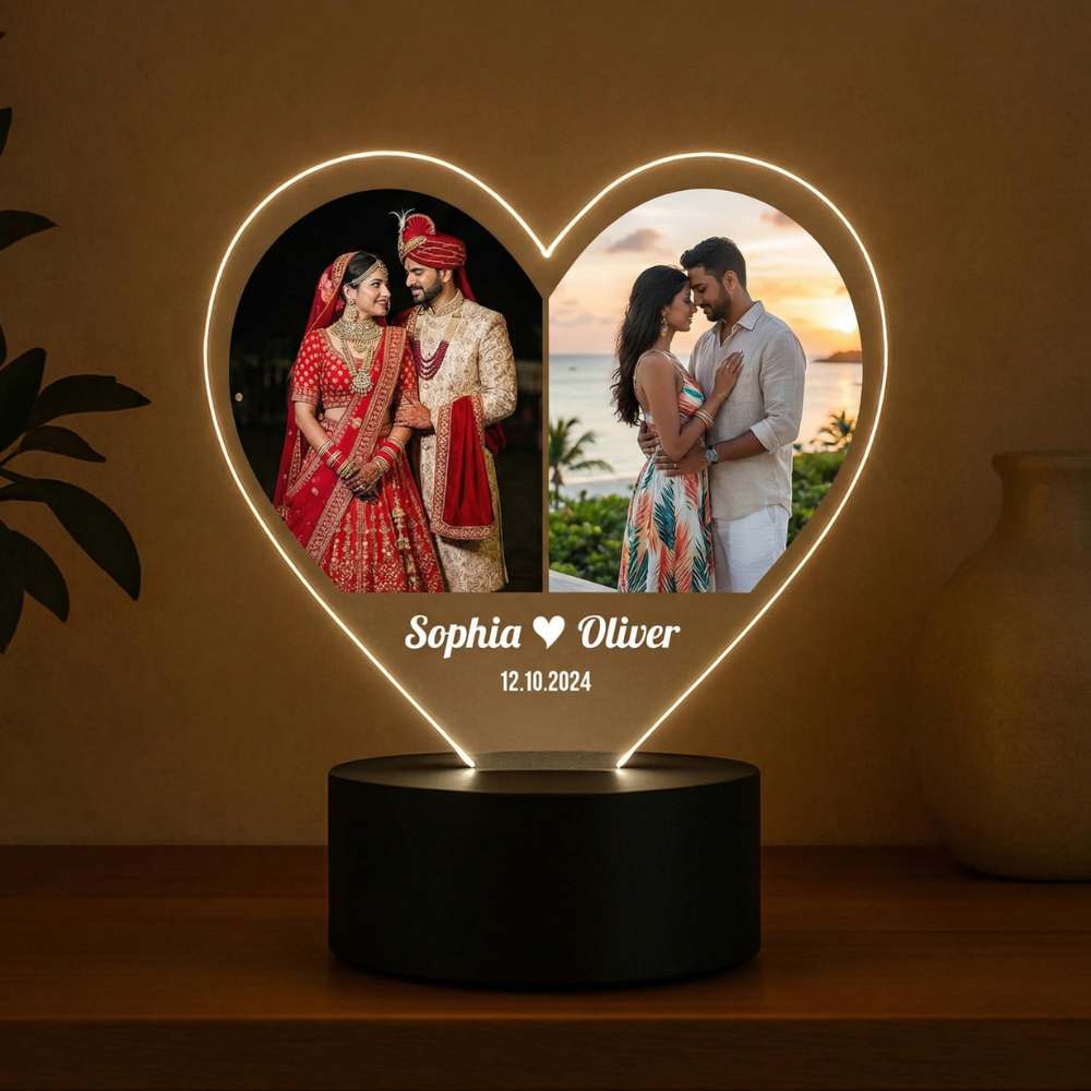 Bazinco gifts

ersonalized anniversary LED lamp

custom anniversary night light

anniversary gift for couple

personalized couple photo lamp

custom LED photo lamp