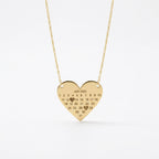 Bazinco Personalized Heart Calendar Date Necklace for Women | Custom Engraved Special Date Pendant | Anniversary, Wedding, Proposal & Couple Gift