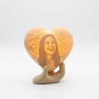 Personalized Heart Photo Lamp by Bazinco – Custom Portrait Night Light Gift for Loved Ones