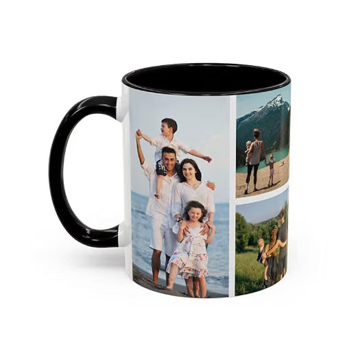 Bazinco Personalized Magic Mug | Custom Photo Collage Heat Changing Mug