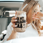 Bazinco In My Engaged Era Glass Can Cup | Funny Engagement Glass Tumbler with Bamboo Lid & Glass Straw | Bride-to-Be Gift & Engagement Gift for Her