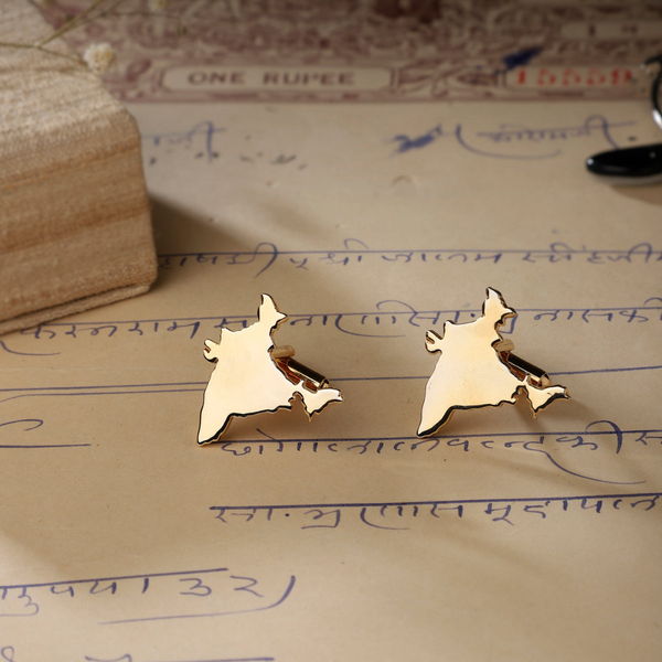 Bazinco India Map Cufflinks