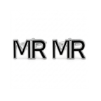 Custom Initial Cufflinks by Bazinco – Minimal Letter Design Premium Men’s Accessories