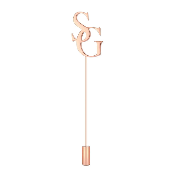 Bazinco Initial Lapel Pin Brooch for Women