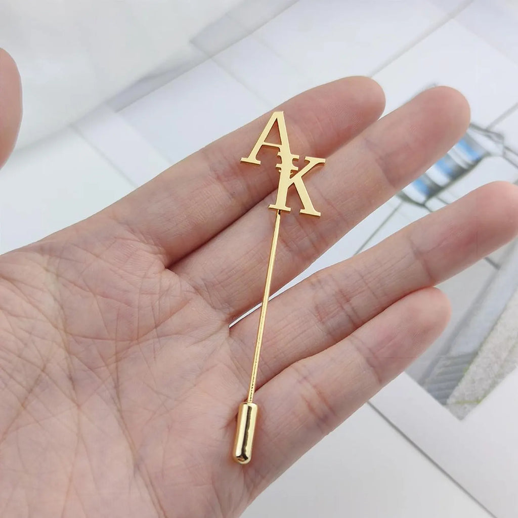 suit lapel pin
men lapel pin
women lapel pin
custom initial brooch
wedding lapel pin
gift for men