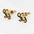 Bazinco Custom Initial Cufflinks – Stylish Monogram Cufflinks for Men, Wedding Groom Accessories
