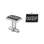 Bazinco James Bond 007 Black Cufflinks for Men | Spy Agent Designer Shirt Cufflinks | Premium Formal Accessories