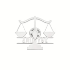 Bazinco Justice Scale Personalized Name Lapel Pin – Lawyer & Legal Professional Brooch