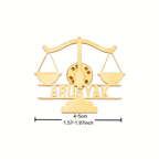 Bazinco Justice Scale Personalized Name Lapel Pin – Lawyer & Legal Professional Brooch