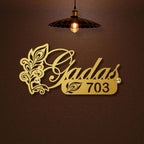 Personalized Metal Door Nameplate