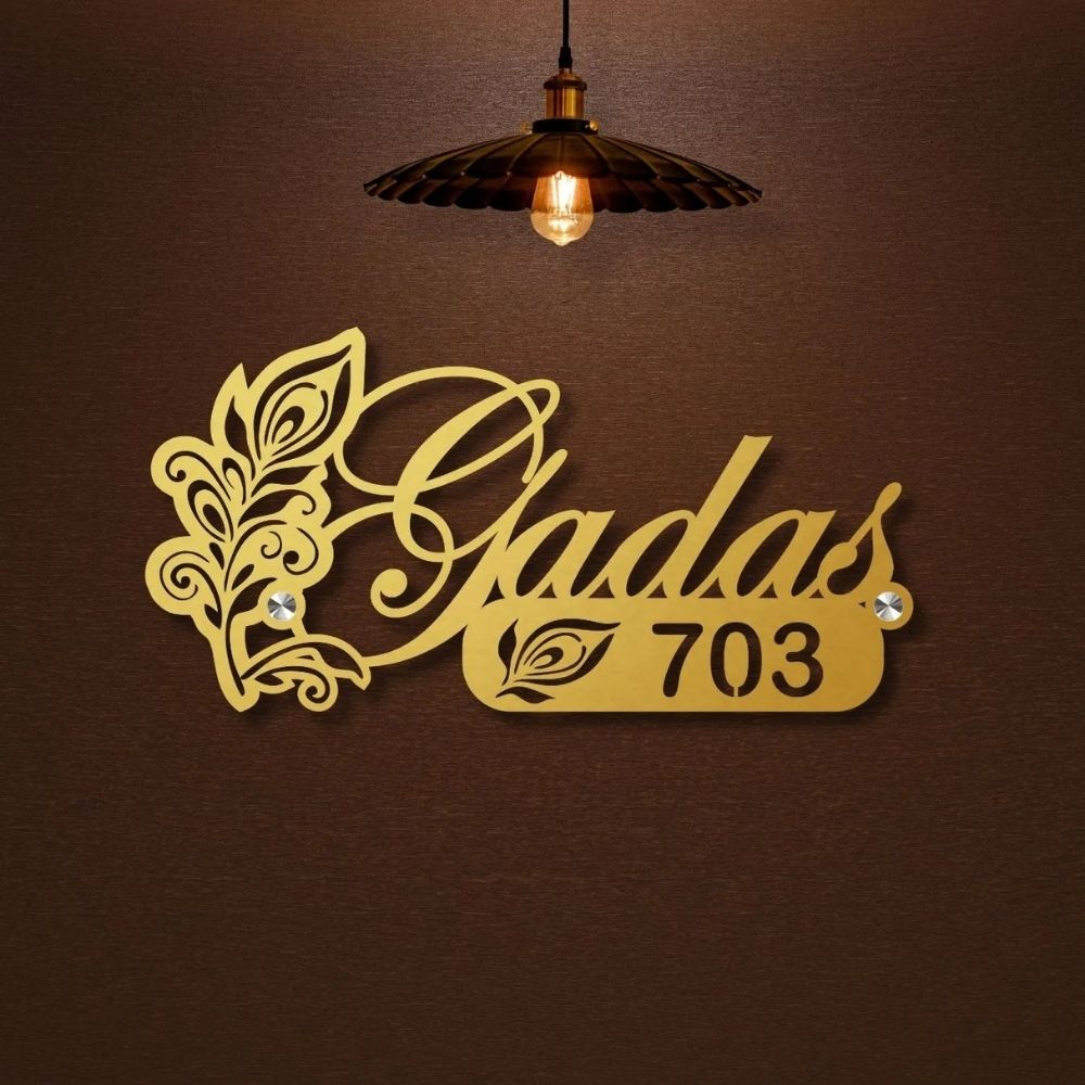 Personalized Metal Door Nameplate
