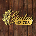 Personalized Metal Door Nameplate
