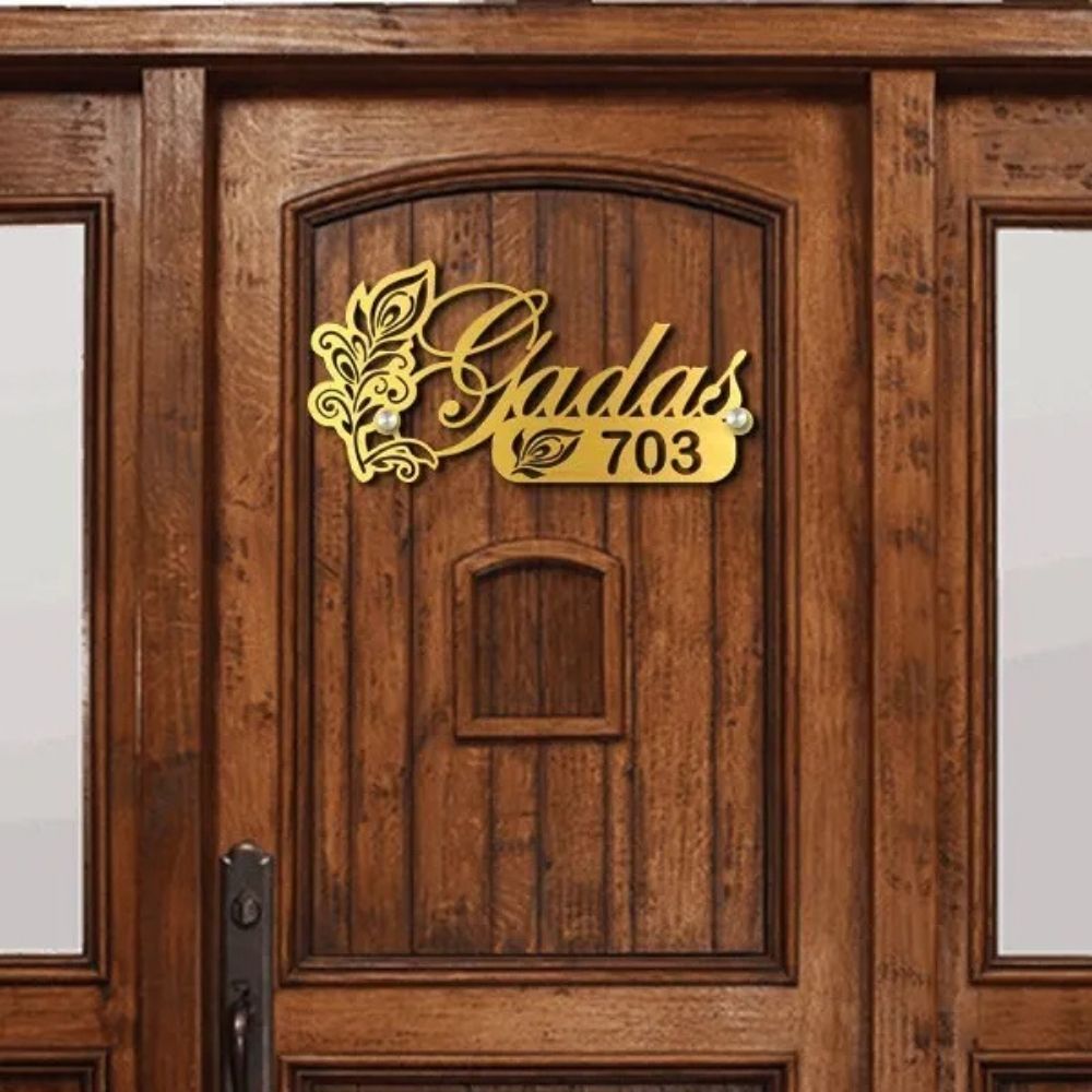 Personalized Metal Door Nameplate