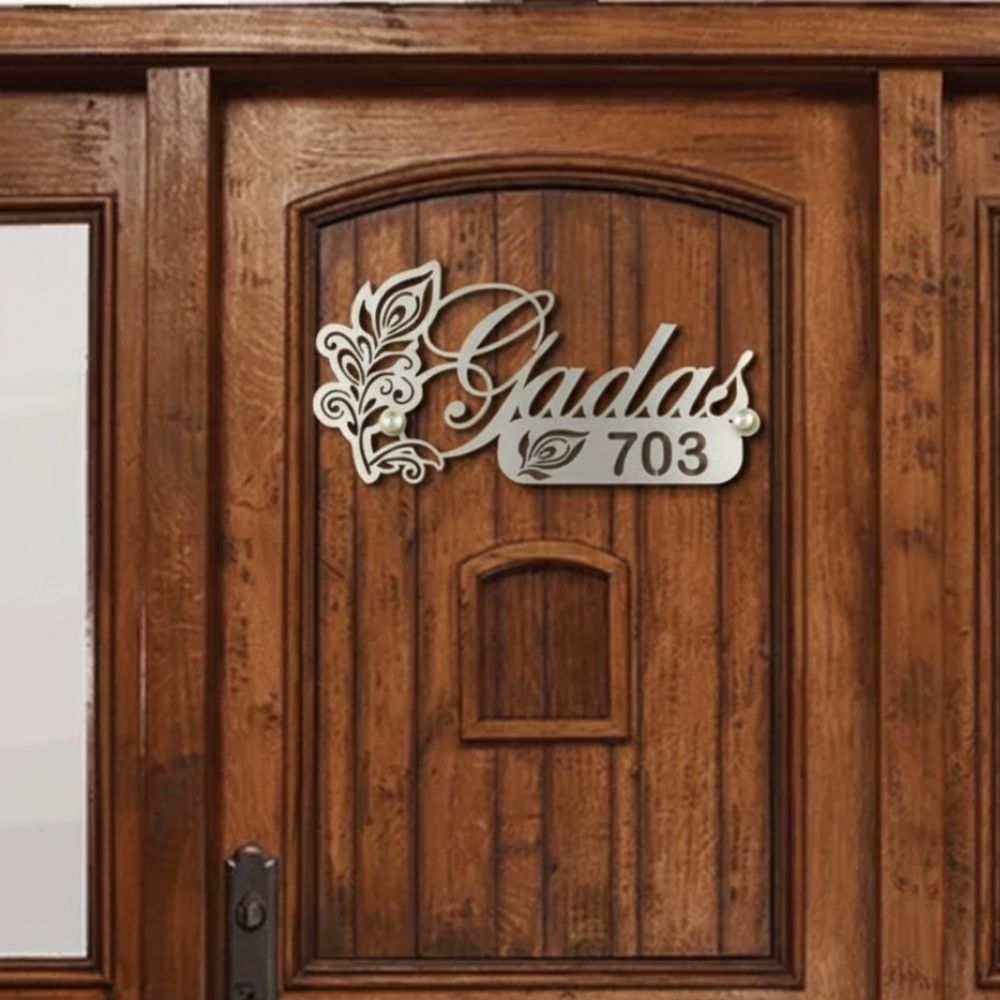 Personalized Metal Door Nameplate