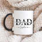Bazinco Personalized Love You Dad Mug with Name – Custom Ceramic Coffee Mug