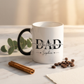 Bazinco Personalized Love You Dad Mug with Name – Custom Ceramic Coffee Mug