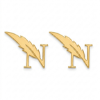 Bazinco Luxury Initial Cufflinks – Gold Feather Alphabet Cufflinks for Men Wedding & Business Wear