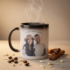 Bazinco Personalized Magic Mug 11 Oz – Custom Photo Heat Reveal Mug