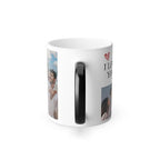 Bazinco Couple Photo Magic Mug | 11 Oz Personalized Heat Changing Coffee Mug with Custom Photo & Message