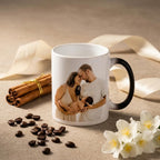 Bazinco Personalized Magic Mug – Custom Family Photo Color Changing Heat Activated Mug