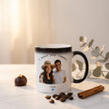 Bazinco Personalized Magic Mug – I Adore Your Company Couple Photo Color Changing Mug