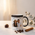 Bazinco Personalized Magic Mug – I Adore Your Company Couple Photo Color Changing Mug