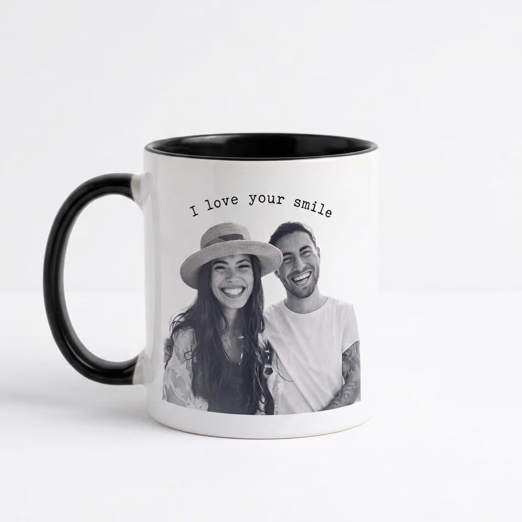 Bazinco Personalized Magic Mug 11 Oz – Custom Photo Heat Reveal Mug