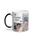 Bazinco Couple Photo Magic Mug | 11 Oz Personalized Heat Changing Coffee Mug with Custom Photo & Message