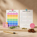 Bazinco Weekly Meal Planner & Grocery List Magnetic Fridge Board Set | Reusable Dry Erase Meal Planning Board | Kitchen Menu Organizer for Refrigerator