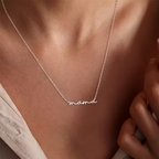 Bazinco Mama Name Necklace – Personalized Script Mama Necklace for Mothers