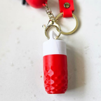 Bazinco Travel Pill Case Keychain Capsule | Portable Waterproof Tablet Holder Mini Container with Key Ring