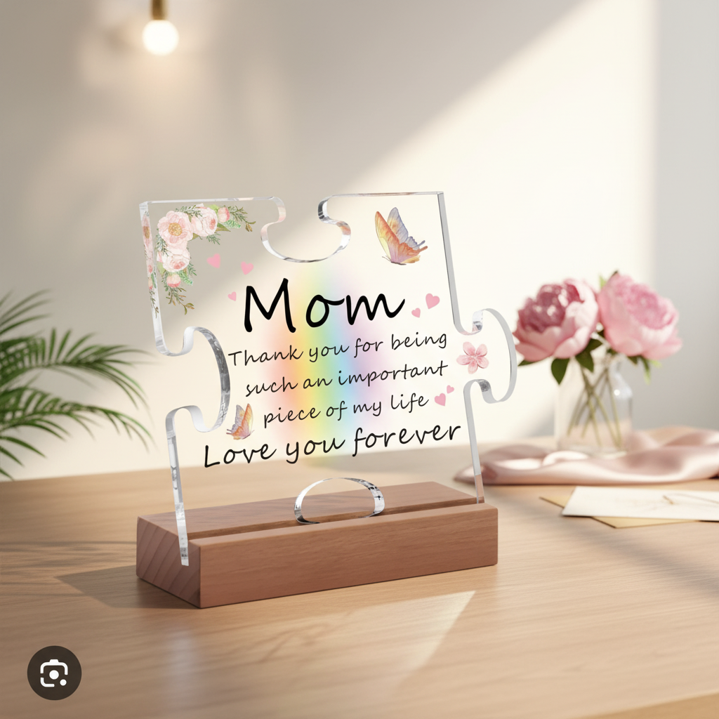 Bazinco custom frames
mom acrylic frame, personalized mom gift, acrylic plaque for mom, mother’s day gift ideas, unique mom gift, custom mom plaque, puzzle acrylic frame, emotional gifts for mom, birthday gift for mom, mom keepsake gift, engraved acrylic frame, love you mom gift, personalized acrylic plaque, decorative frame for mom, heartfelt gifts for mother, modern home decor gift, acrylic desk decor, gift for mother from daughter, meaningful gifts for mom, bazinco gifts