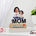 Bazinco Personalized Mom and Daughter Caricature Gift | Custom Acrylic Photo Stand for Mother | Birthday, Mother's Day & Appreciation Gift