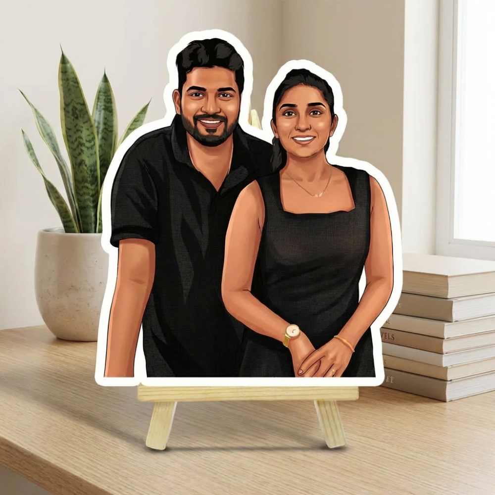 Personalised couple caricature

Custom modern couple caricature

Custom digital art couple gift

Unique wedding gift for couple

Romantic personalised gift for couples

Bazinco modern couple caricature

