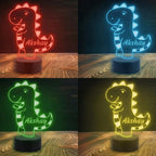 Bazinco gifts

unique dinosaur present

dino themed LED light

LED dinosaur lamp

personalized kids night light

custom name LED lamp