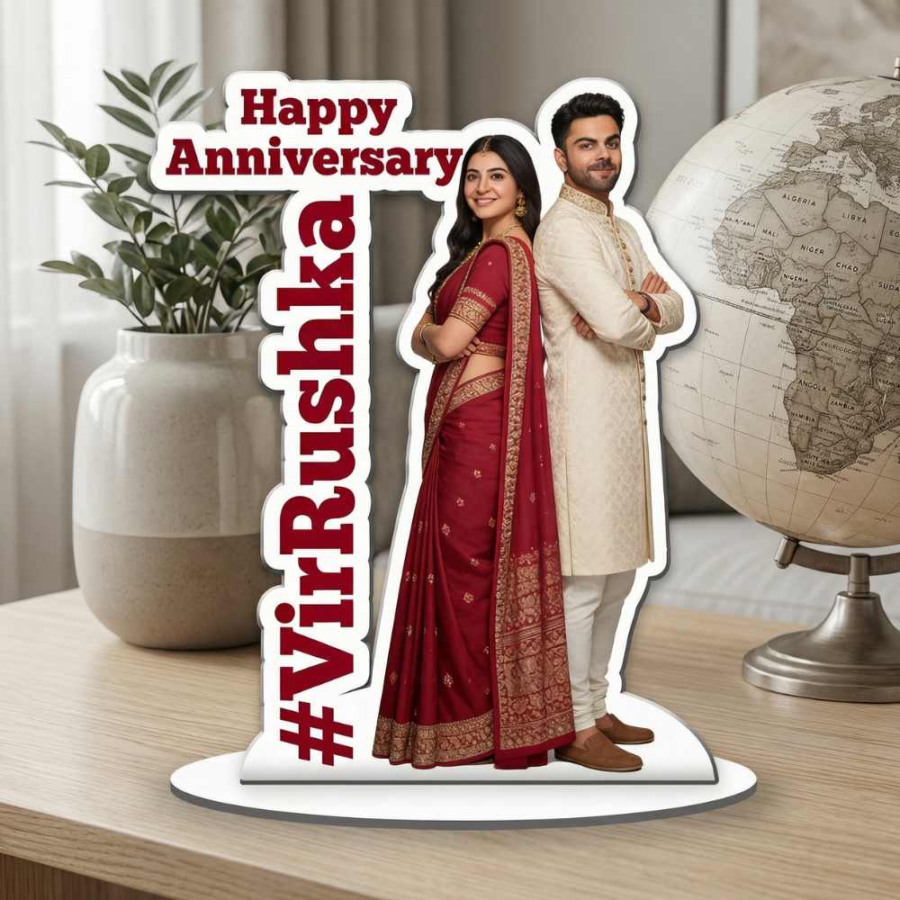 Bazinco anniversary couple caricature
Personalised anniversary couple gift India
Custom couple photo cutout gift
Unique anniversary gift for couples India
Happy anniversary personalised gift
Custom couple hashtag gift India
Personalised photo gift for couples
Anniversary acrylic standee personalised
Couple photo cutout gift India
Valentine's Day personalised couple gift
Custom real photo couple gift India
Personalised gift for husband wife anniversary