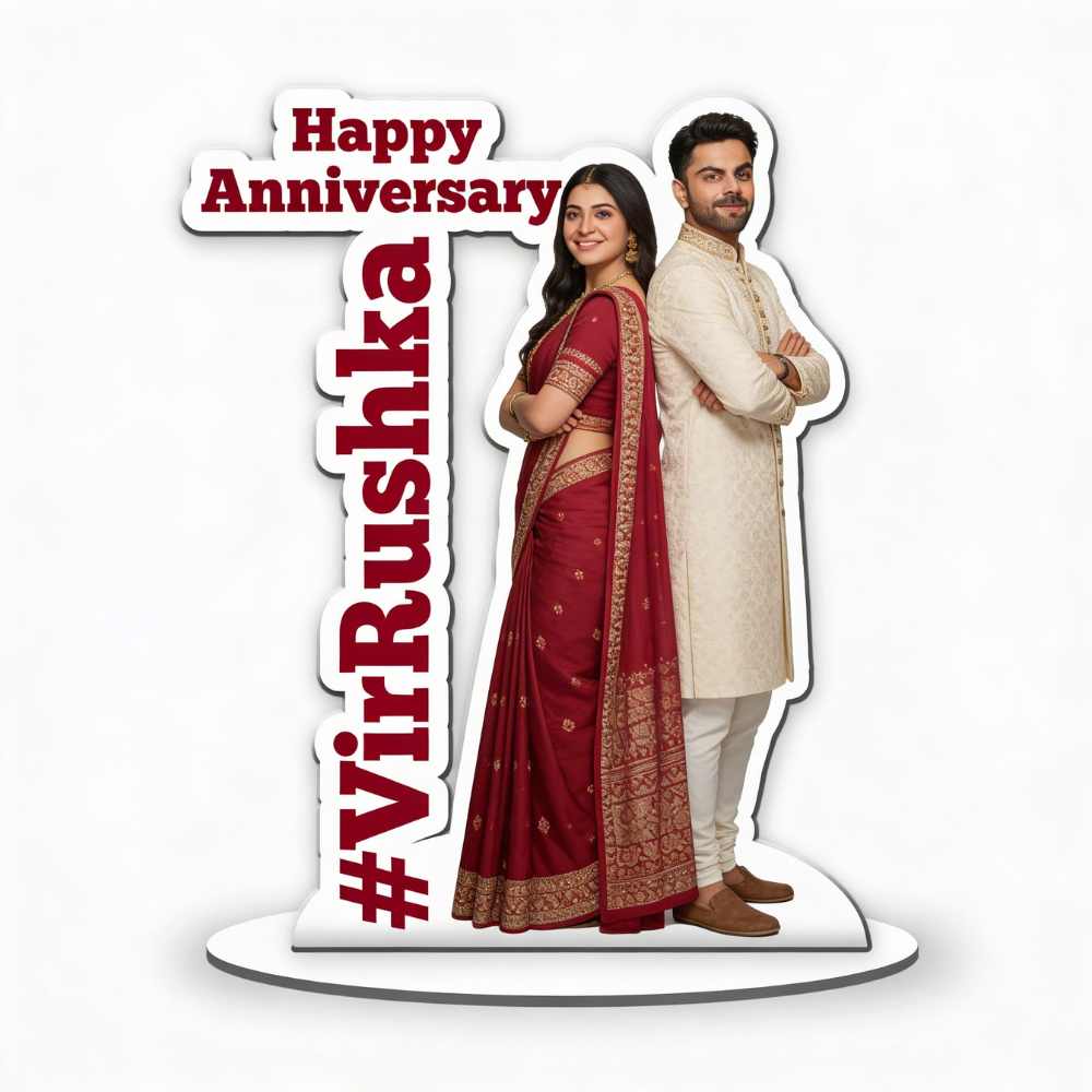 Bazinco anniversary couple caricature
Personalised anniversary couple gift India
Custom couple photo cutout gift
Unique anniversary gift for couples India
Happy anniversary personalised gift
Custom couple hashtag gift India
Personalised photo gift for couples
Anniversary acrylic standee personalised
Couple photo cutout gift India
Valentine's Day personalised couple gift
Custom real photo couple gift India
Personalised gift for husband wife anniversary