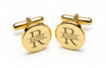Bazinco Engraved Initial Cufflink Set – Personalized Formal Accessories for Men