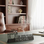 Bazinco Personalized Principal Desk Name Plate – Elegant Teacher Office Name Sign with Books Design
