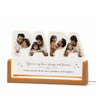 Customized PAPA Photo Frame with Warm LED Light – Bazinco Bespoke Father’s Day Gift