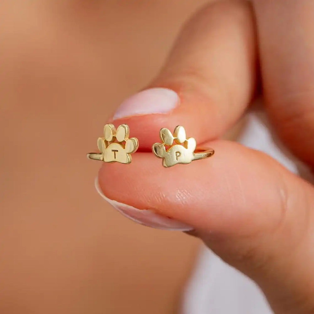  Bazinco rings
paw print jewelry
paw ring for women
dog lover jewelry
cat lover gift
initial letter ring
animal lover jewelry
minimalist paw ring
stackable paw ring
cute paw ring
pet themed ring
paw print gift for pet lovers
adjustable paw ring
personalized pet jewelry