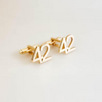 Personalised Number Cufflinks for Men – Custom Date |Jersey|Lucky Number Cufflinks | Unique Wedding & Anniversary Gift