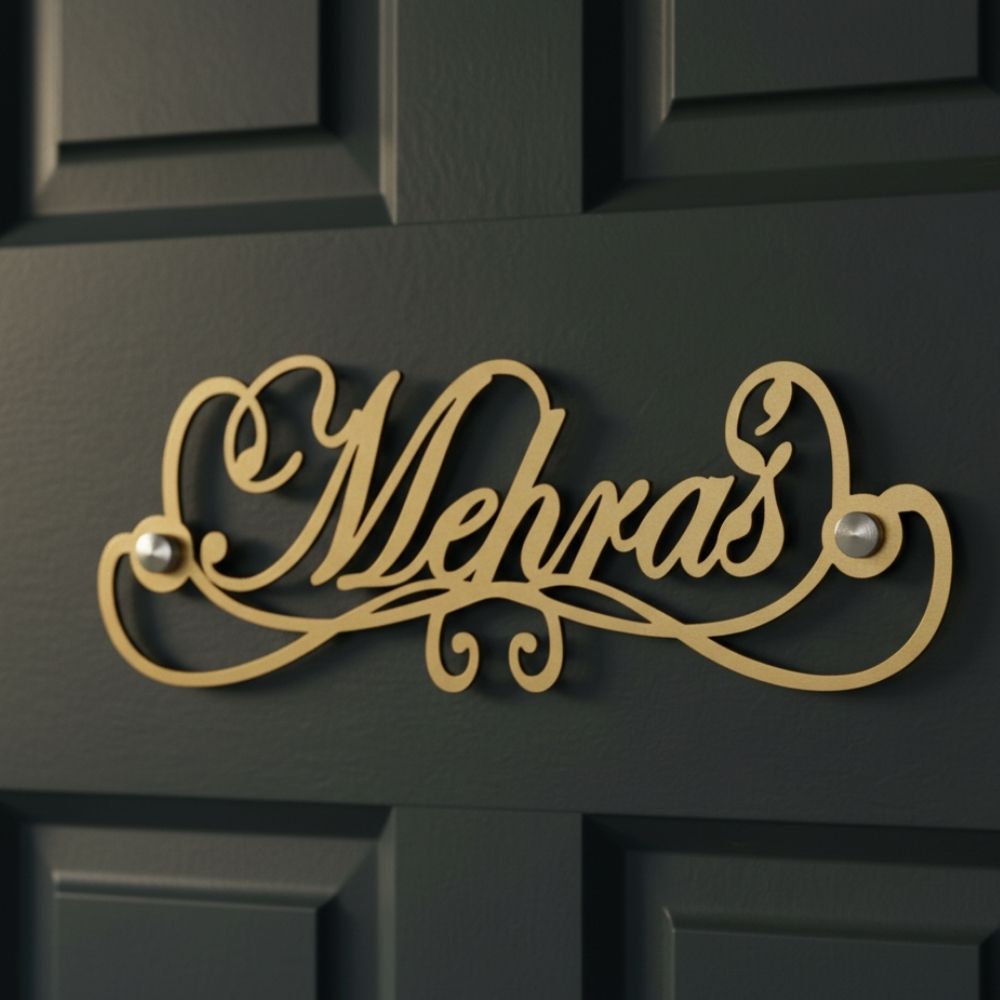 Bazinco name plates

modern house name plate

custom house name plate

metal name plate for home

stylish door name plate

gold door name plate

silver door name plate

black door name plate
