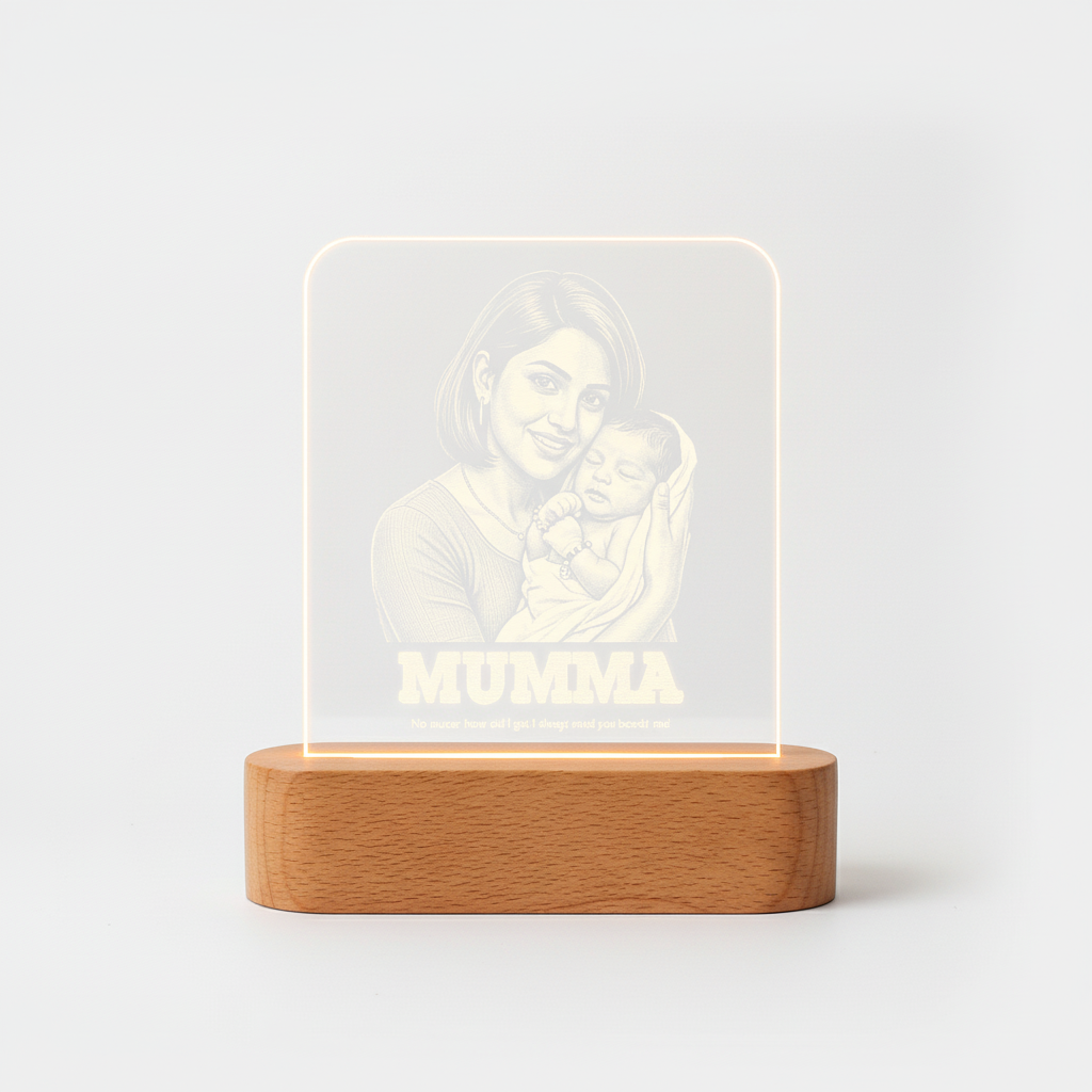 Bazinco frames
personalized home decor lamp
custom photo light frame
LED memory lamp
unique gift for mom
emotional gifts for mother
photo lamp gift India
personalized keepsake lamp
bazinco personalized gifts
LED lamp with name