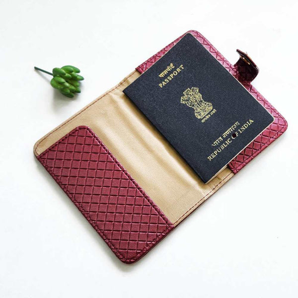 Bazinco Checks Texture Passport Cover