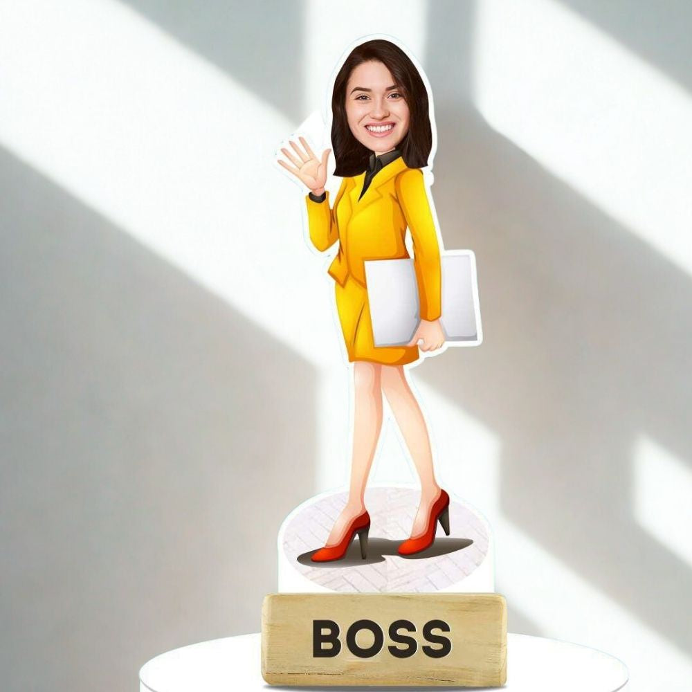 Bazinco lady boss caricature
Personalised lady boss caricature gift
Custom caricature gift for women boss
Unique boss day gift for women
Female boss birthday gift personalised
Custom boss figurine for women
Women's Day personalised gift India
Gift for female entrepreneur unique
Boss farewell gift personalised
Custom caricature gift for manager women
Personalised gift for working women

