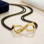 Custom Infinity Name Mangalsutra for Couples – Personalized Romantic Jewellery by Bazinco