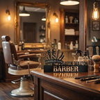 Bazinco Barber Tools Personalized Barber Name Plate | Custom Salon Name Board for Barbershop